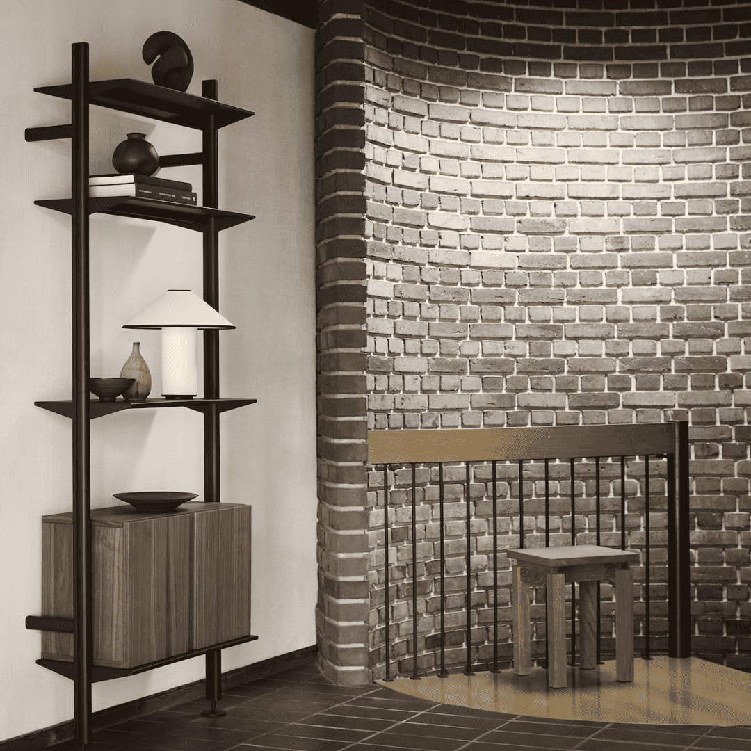 Pira G2 Bundle_W_A | Bundle | Wall mounted | Walnut | Black grey | W700mm x D360mm x H2050mm