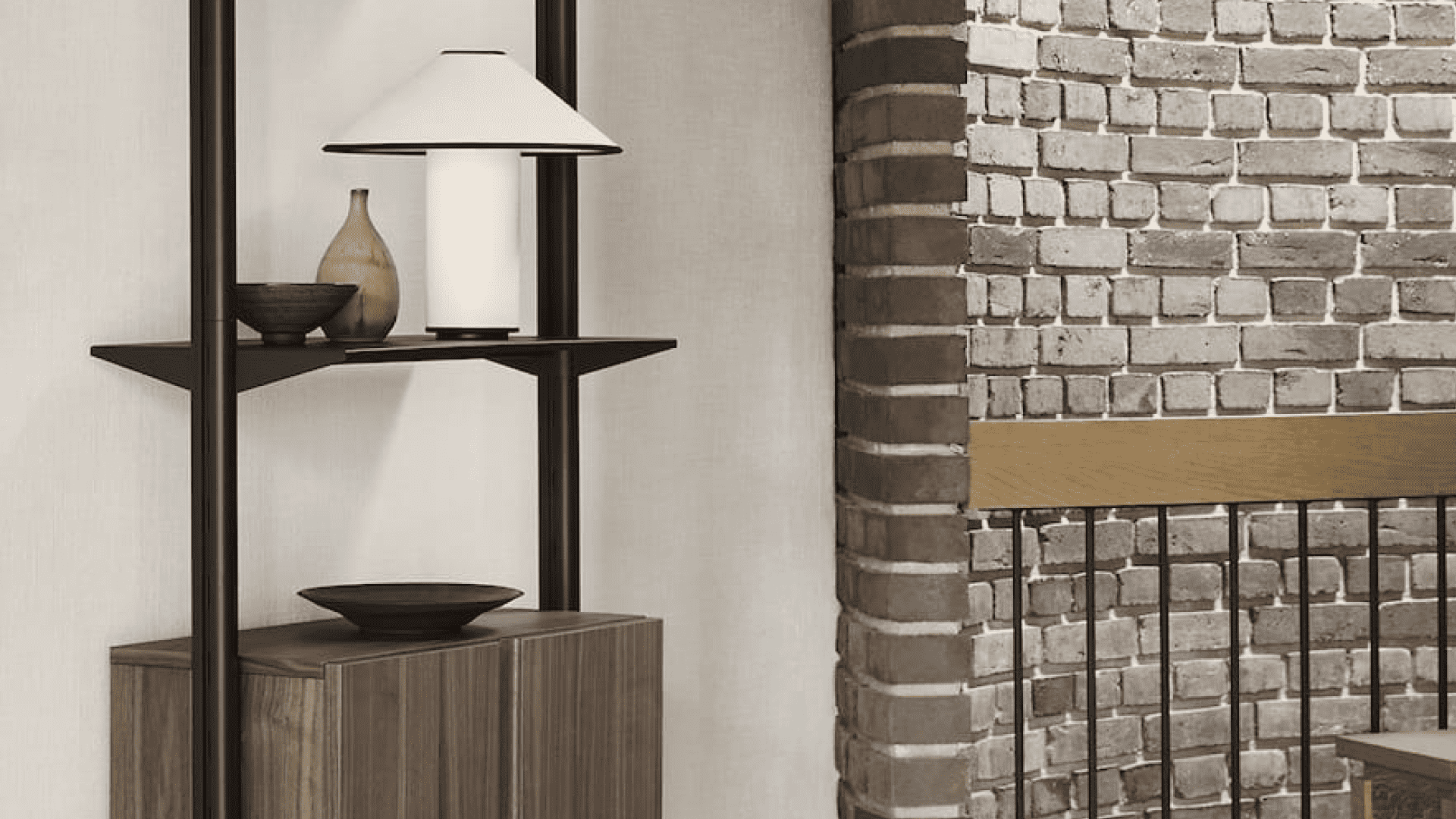 Pira G2 Bundle_W_A | Bundle | Wall mounted | Walnut | Black grey | W700mm x D360mm x H2050mm