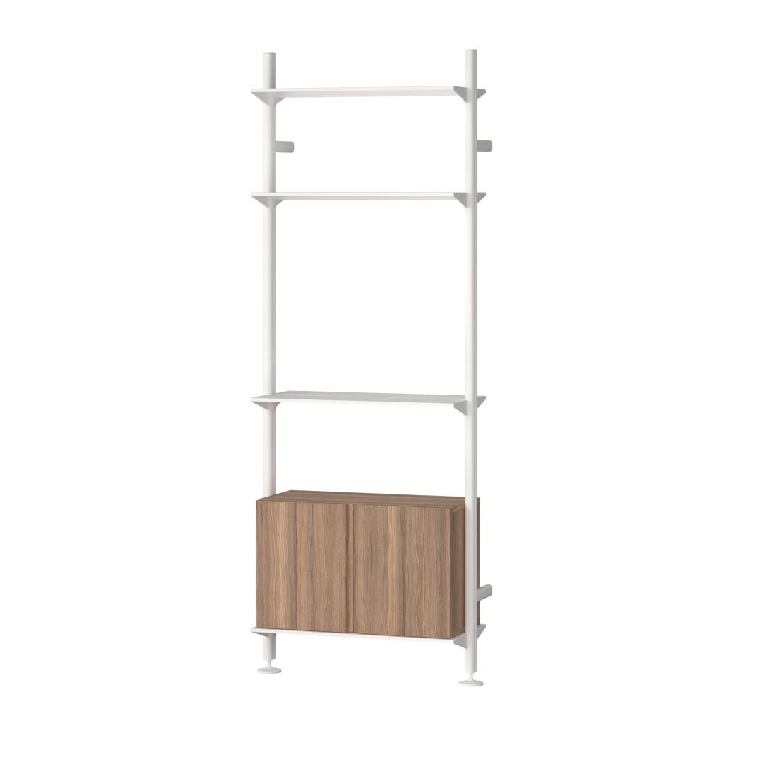 Pira G2 Bundle_W_A | Bundle | Wall mounted | Walnut | Black grey | W700mm x D360mm x H2050mm